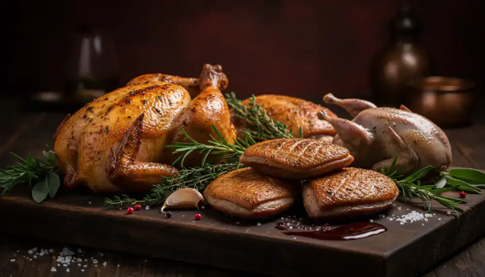 Volailles sélectionnées pour la gastronomie